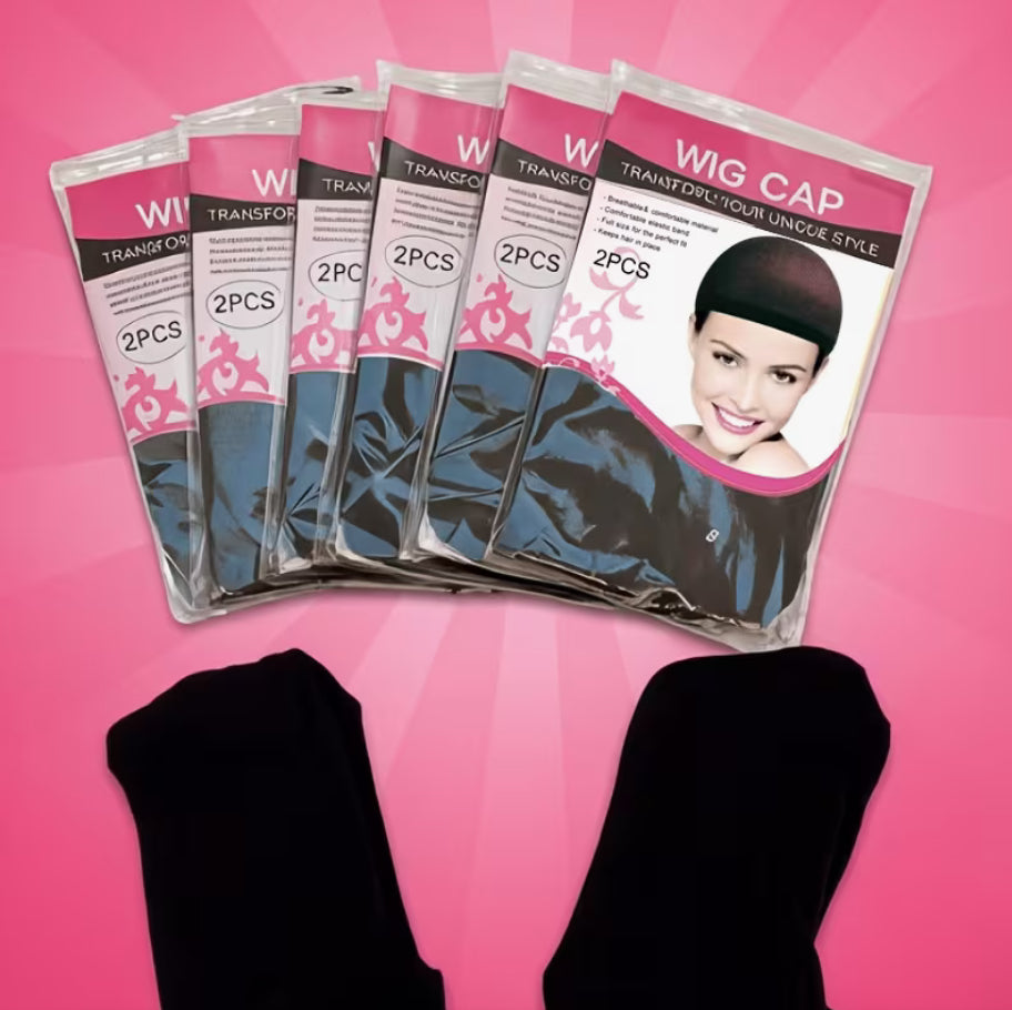 Black High Elastic wig Cap