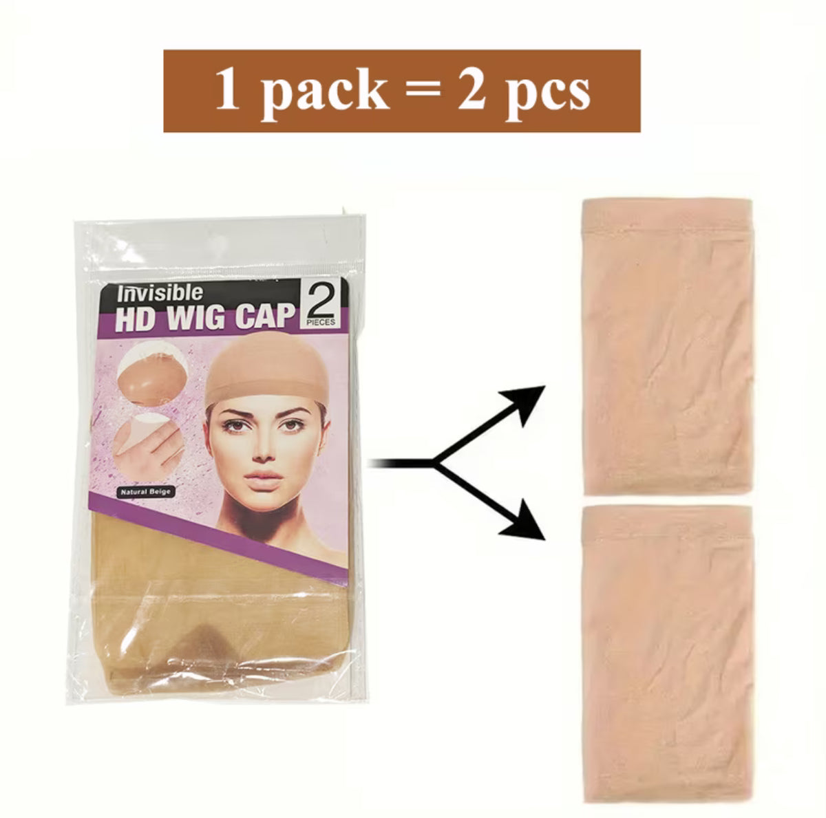 Black High Elastic wig Cap