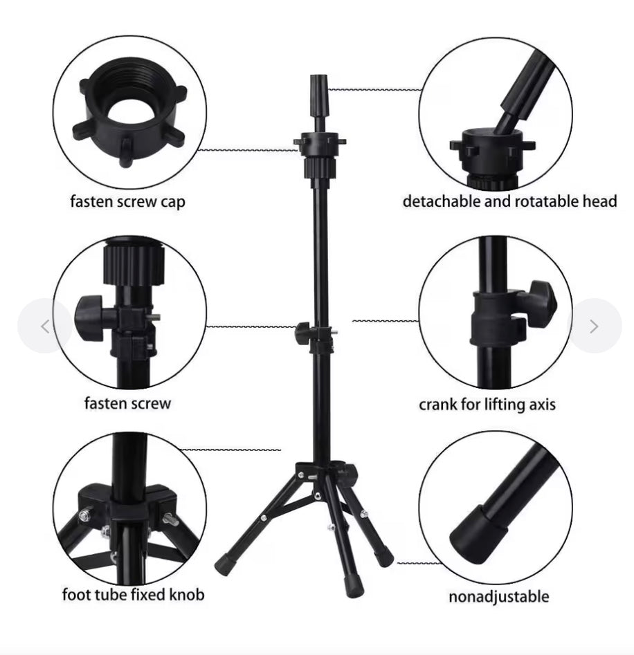 Adjustable Mannequin Head Stand For Wigs