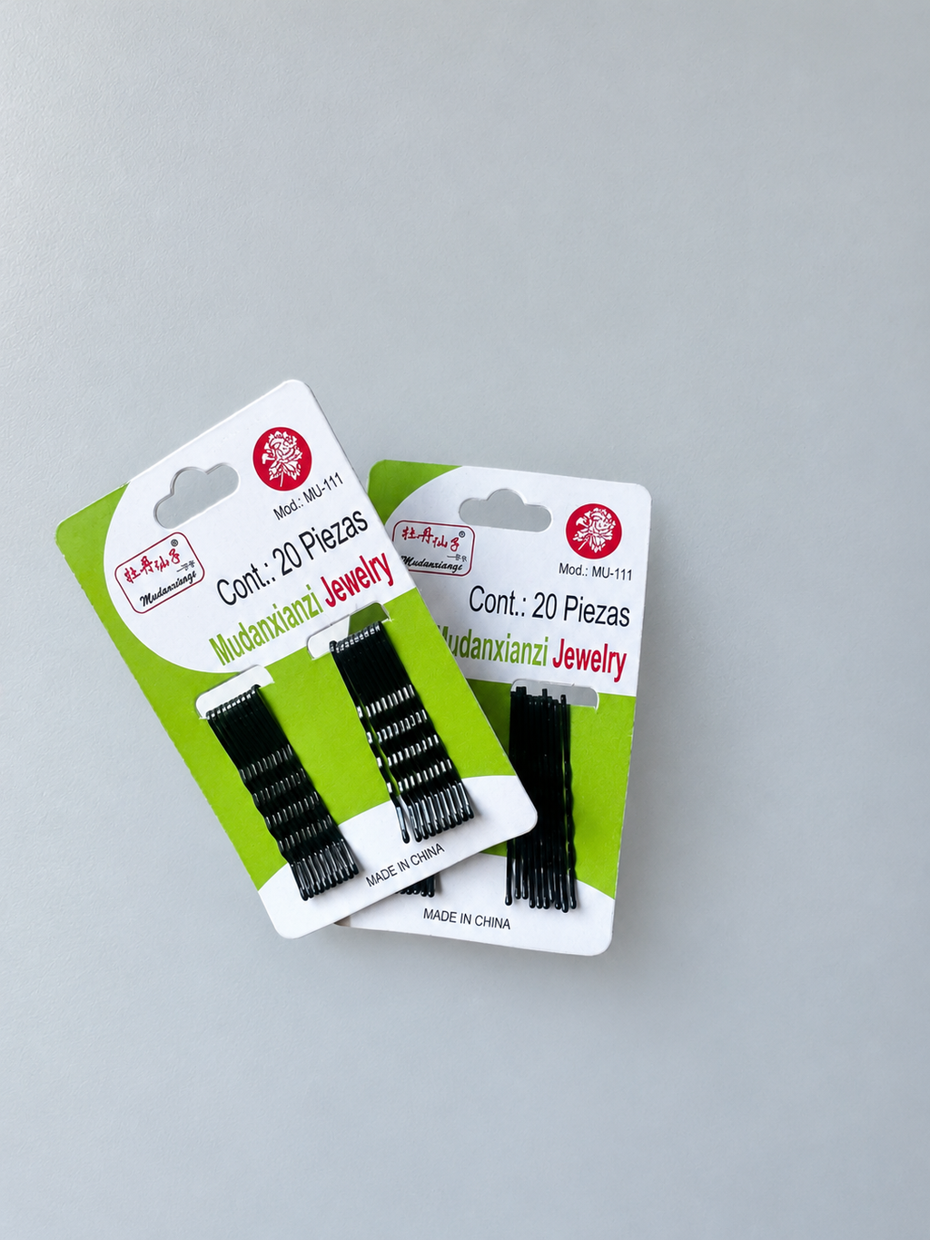 Bobby Pin Set in Black